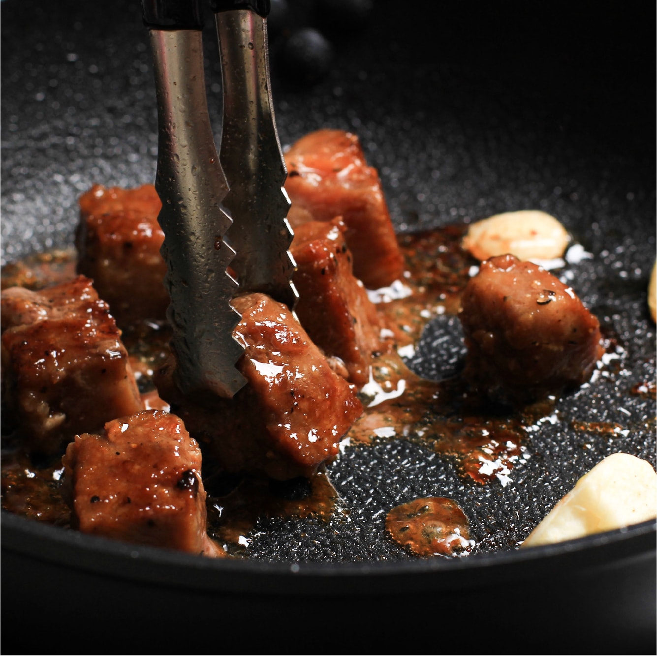 Glazed Meat and Potatoes